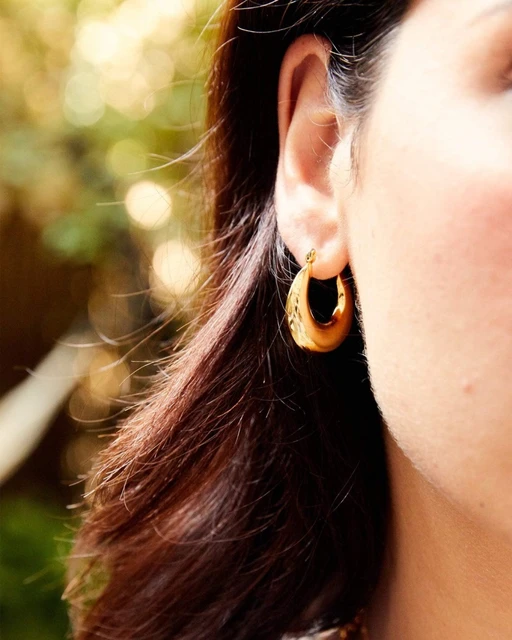 Chunky Gold Hoop Earrings for Women Thick Hoop Earrings 14k Gold Plated Earrings Hypoallergenic Minimalist Jewelry Gift AliExpress