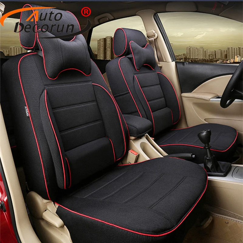 Custom Fit Linen Fabric Seat Cushion for Infiniti QX70 2013 Accessories Seat Covers Set Car Supports Seat Protectors 12 PCS/Set