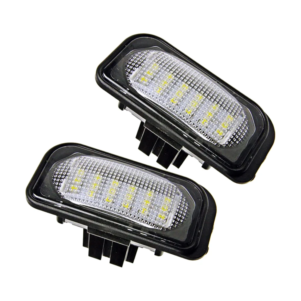 

2Pcs LED Car Number License Plate Lights Lamp White No Error Auto Accessorie Fit for Mercedes Benz CLK C Class W209 W203 C209