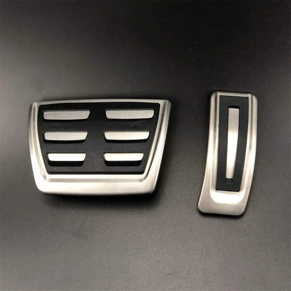 For Porsche Macan 2014-2017, Stainless Steel Fuel Brake Accelerator Foot Rest Pedal Pad Plate Trim