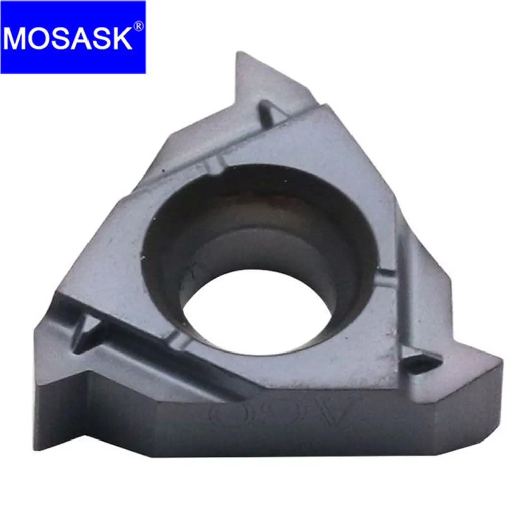 Mosask-inserções de Carboneto de Tungstênio Rosqueamento Interno Usinagem de Processamento Geral Aço Inoxidável 06 08 11 16 ir A60 Zp10 10 Pcs