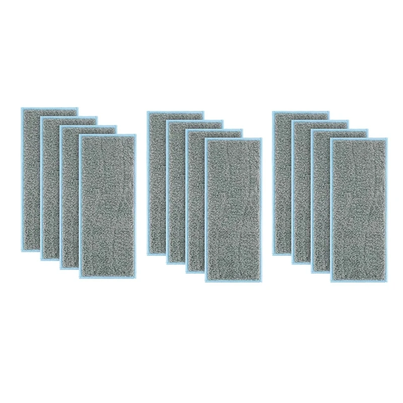 12 Pack Washable Wet Mopping Pads Replacement Compatible for IRobot Braava Jet M6