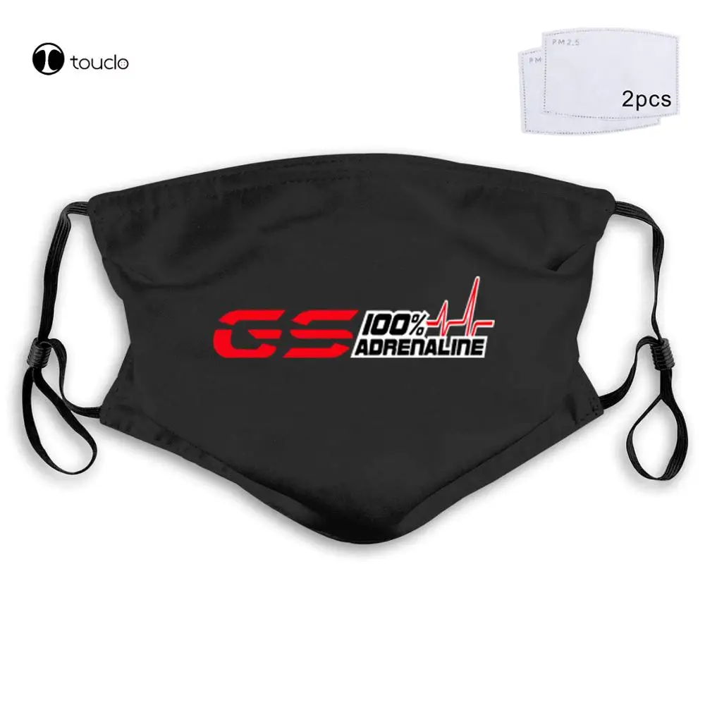 

Motorcycle Gs Adrenaline Motorcycles T-Shirt R1200Gs Motorsport Face Mask Filter Pocket Cloth Reusable Washable