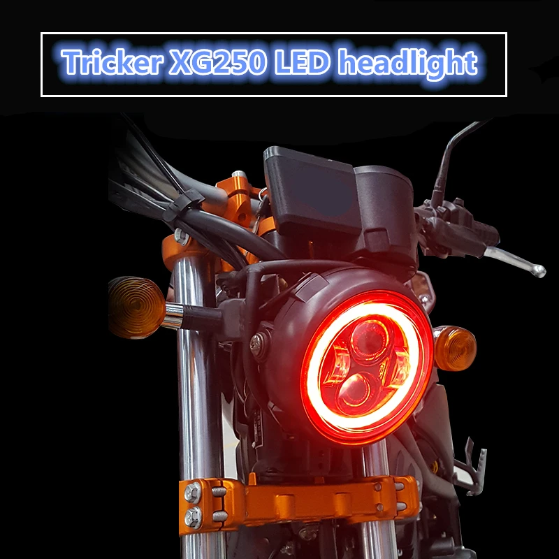 

Suitable for Yamaha Tricker/Magician XG250 modified LED headlights with daily running lights feature lighting system headlamp