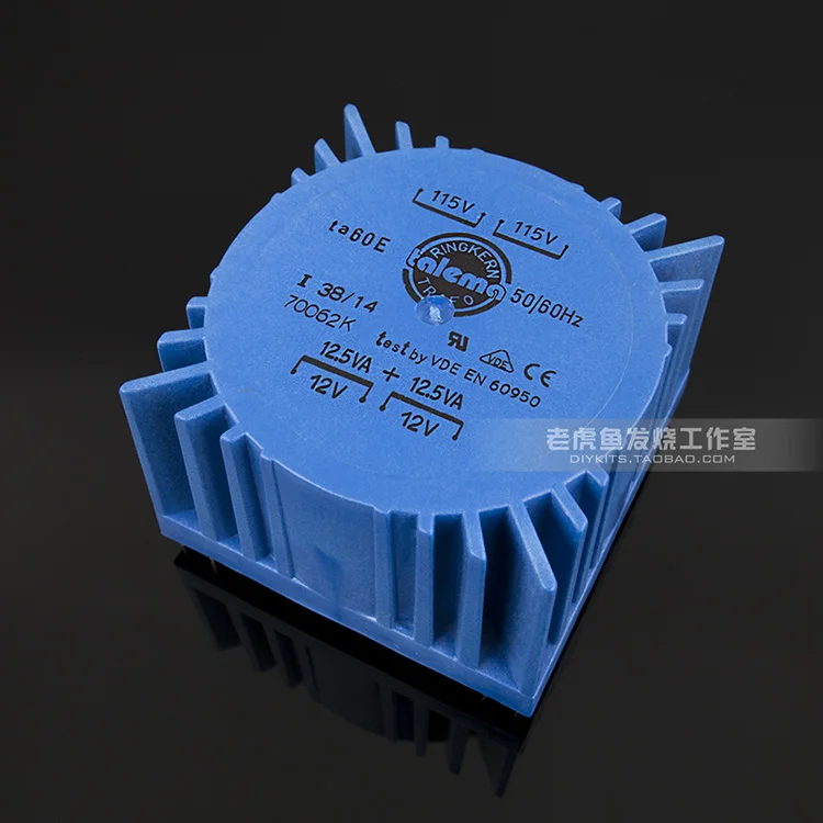 25VA 新しい TALEMA 密閉型変圧器正方形 PCB ボード入力 115V * 2 出力 15V 18V 22V 選択可能