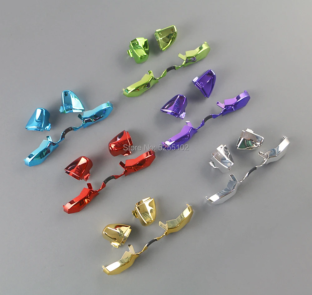 أزرار ممتصة للصدمات LT RT RB LB مطلية بالكروم لوحدة تحكم Xbox One Elite ذات الإصدار المحدود مصدات LB RB زر LT RT لأجهزة XBOX One