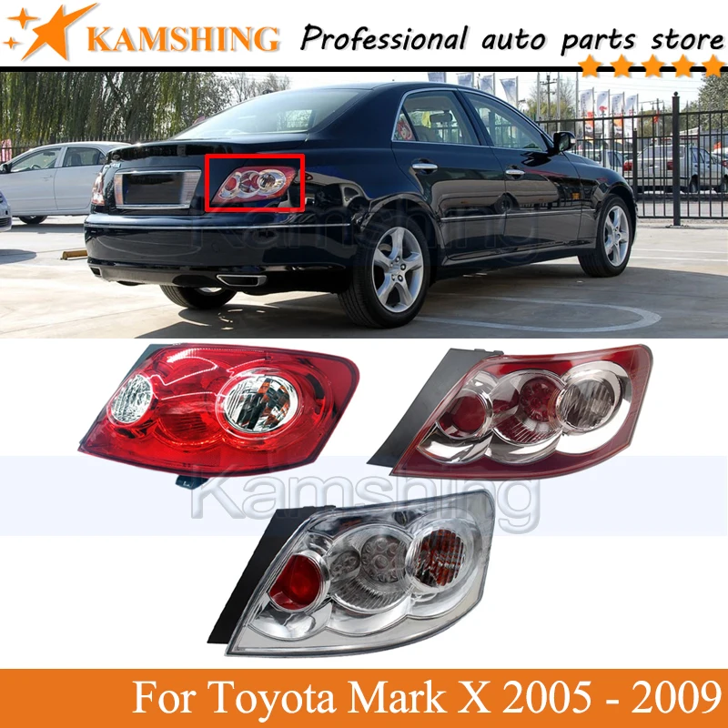 Kamshing  Rear Tail light lamp For Toyota Mark X REIZ 2005 2006 2007 2008 2009 Rear Brake Stop Light lamp taillight taillamp