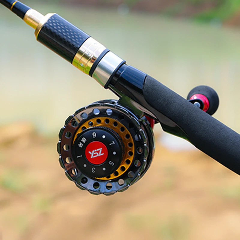 All Metal Fishing Reels Anti-slip Left / Right Hand Handle Front Raft Wheel Winter Ice Fishing Supplies