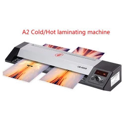 A2 A3 A4 Photo Paper Film Laminating Machine Cold/Hot Laminator Max Width 220V 700W 460mm LM-460ID-A2 Plastic Sealing Machine