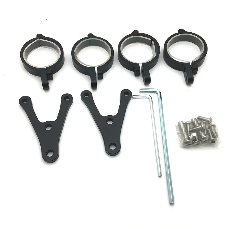 Universal Motorcycle7 Inch Headlight Housing Both Sides Bracket 7 Inch Headlight Mounting Bracket Adjustable.