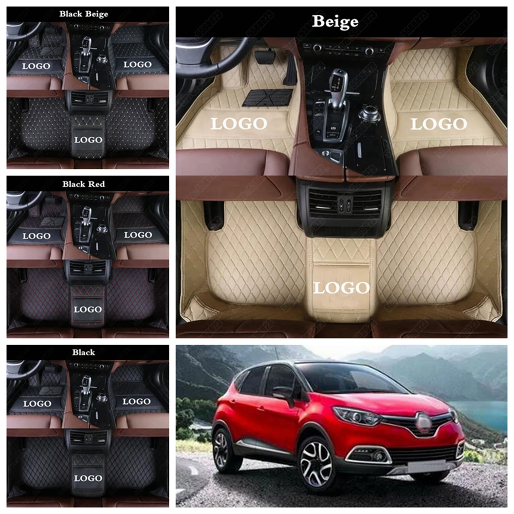 Waterproof Car Floor Mats for Renault Koleos Megane Laguna Latitude Kadjar Duster Fluence Scenic Captur Talisman Espace Logan