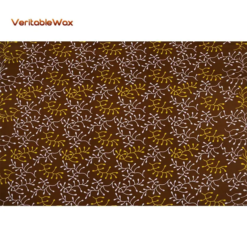 Wholesale price! High Quality African prints fabric 2022 Ankara wax real wax Nigerian wax 6 yards/pcs 100% polyester FP6112