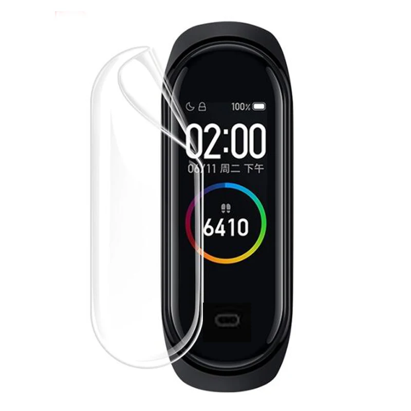 5pcs TPU Soft Smartband LCD Protective Film Guard For Amazfit Band 5 Band5 Smart Bracelet Wristband Full Screen Protector Cover