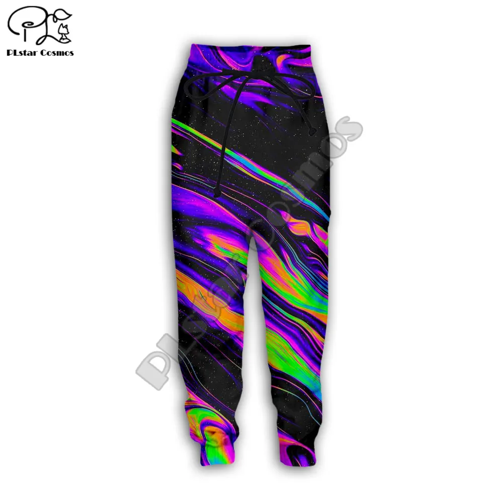 PLstar Cosmos Psychedel Colorful Art 3D Printed Casual Men Trousers 2021 New Fashion Streetwear Autumn Loose Sports Pants A35