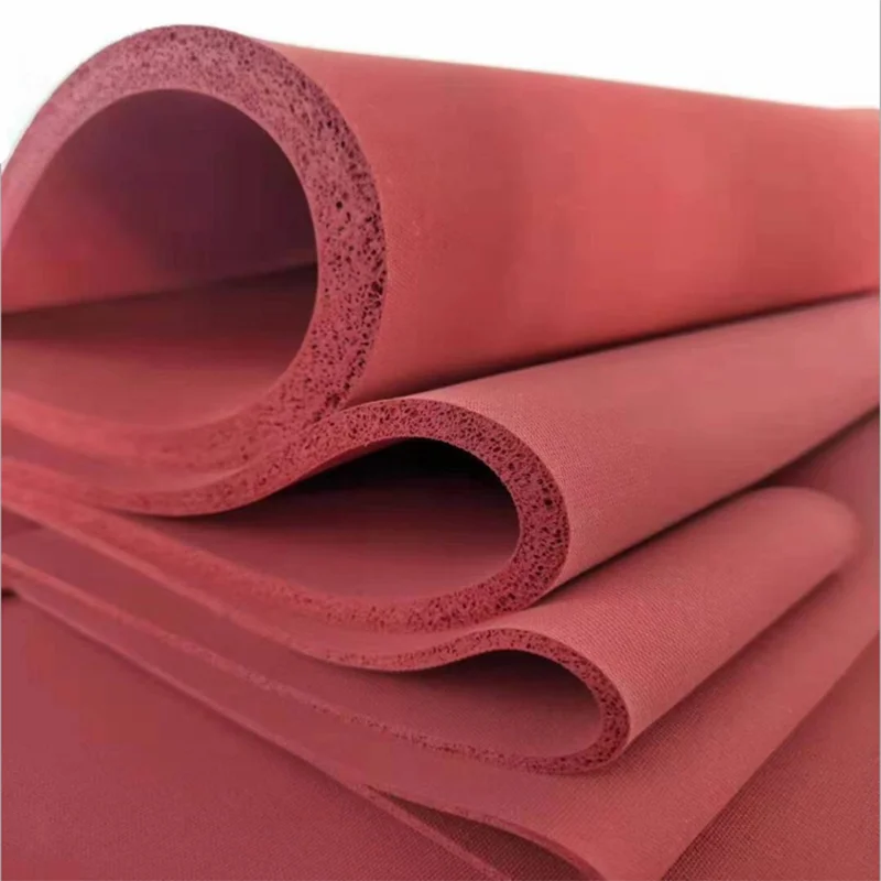 Thickness 3MM-10MM High Performance Standard Size Silicone Foam Board Sheet Heat Resistant Silica Rubber Mat Factory Sale