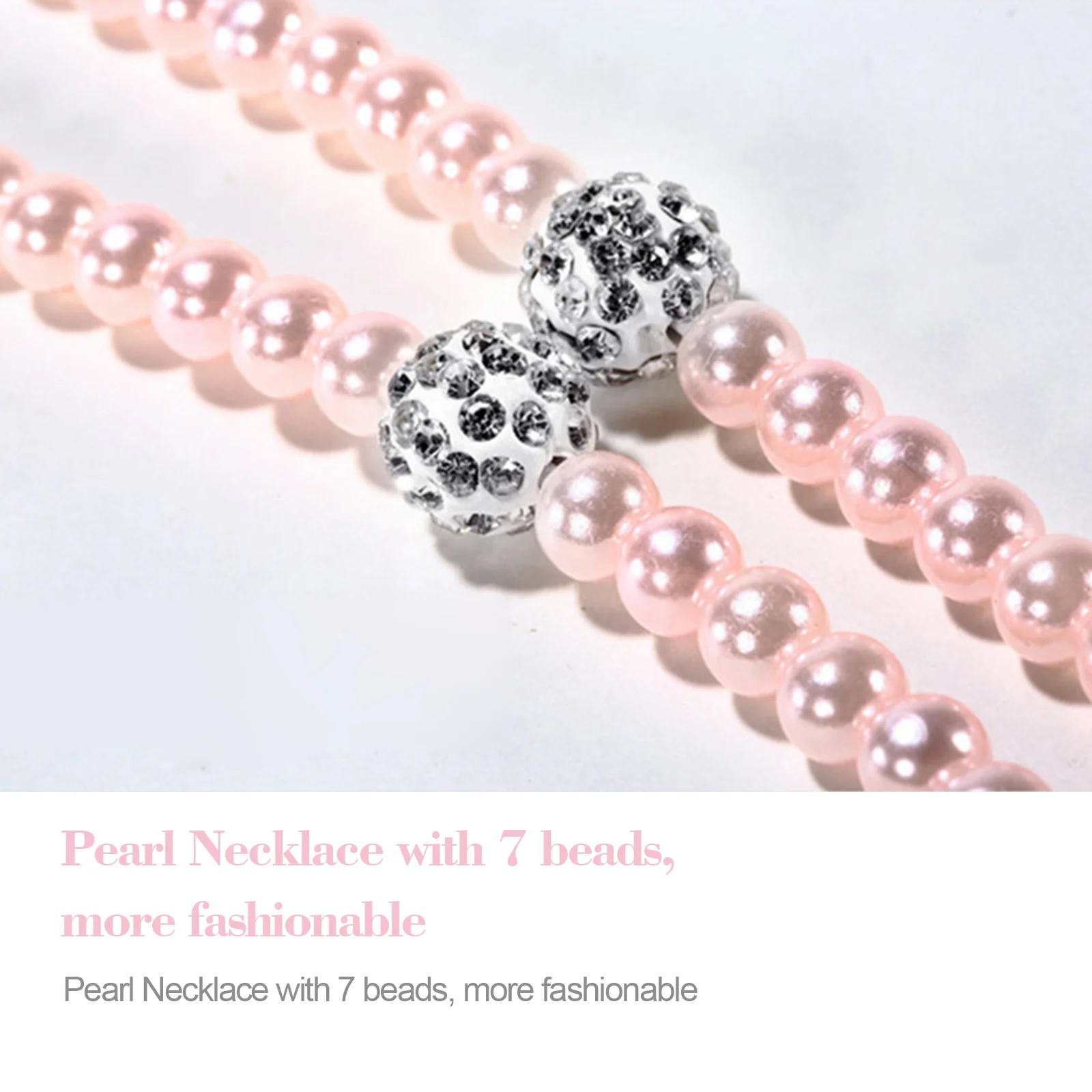 3.5 مللي متر سماعة داخل الأذن مجوهرات اللؤلؤ قلادة سماعات ستيريو مع ميكروفون سماعة رأس سلكية سماعات للهاتف MP3 اللاعبين