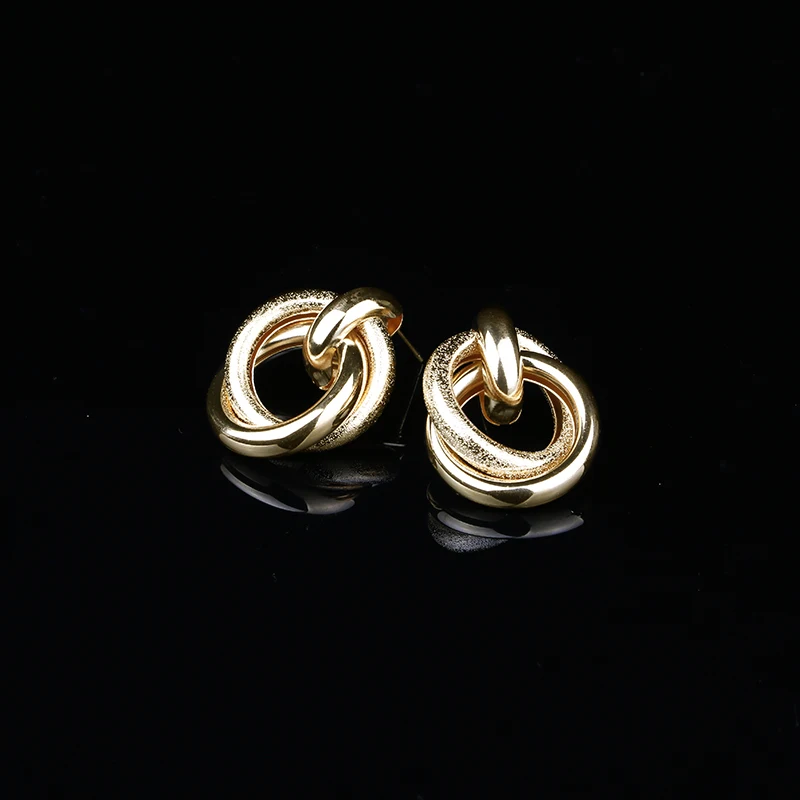 Gold color Studs Earrings for Women Zinc alloy   Fashion Jewelry womens accessories Trendy  New 2020  ear rings