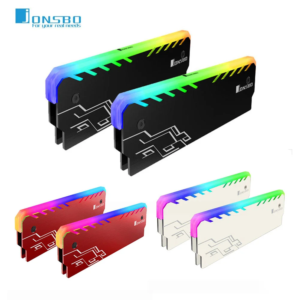 JONSBO-disipador de calor para ordenador, dispositivo de refrigeración multifuncional con Memoria de Color de pasta de radiador DDR RGB DDR3 DDR4