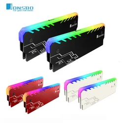 JONSBO-disipador de calor para ordenador, dispositivo de refrigeración multifuncional con Memoria de Color de pasta de radiador DDR RGB DDR3 DDR4 DDR5