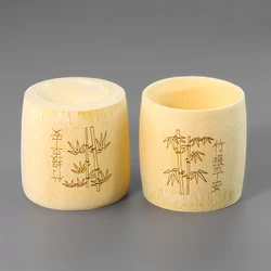 Natural Healthy Bamboo Tableware Drinking Cup Tea Cereal Juice Milk Coffee Beer Cup Chinese Style Wooden Cup for Kitchen Home