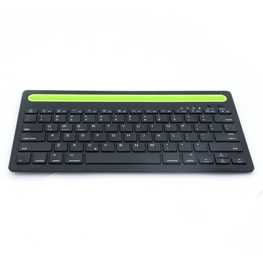 Bluetooth-compatitble Keyboard with Integrated Stand Rechargeable Multi-Device Portable Wireless Keyboard for Tablet Laptop