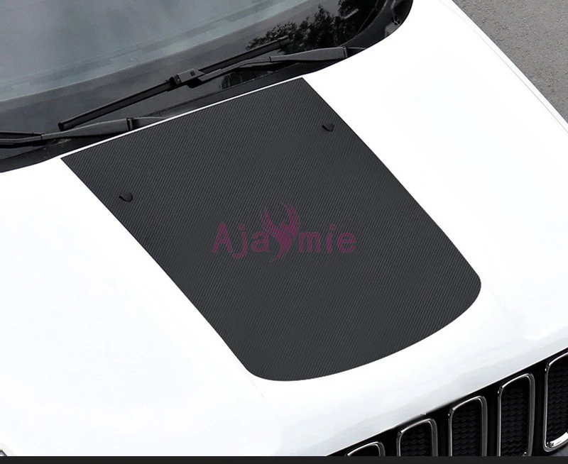 For Jeep Renegade 2016 2017 2018 Carbon Fiber Color Car Hood Film Decal Car Sticker Protector Styling Accessories