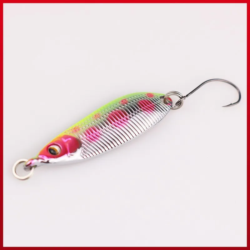 Fishing Stream Lures 2g 3.5g 5g Small Jigs S Shape Spoons Artificial Lures 1 Piece SALE