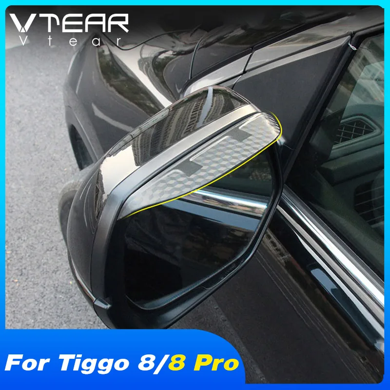 

Vtear Car Rearview Mirror Visor Accessories Trim Exterior Decoration Parts Waterproof Cover For Chery Tiggo 8/Tiggo 8 Pro/Max