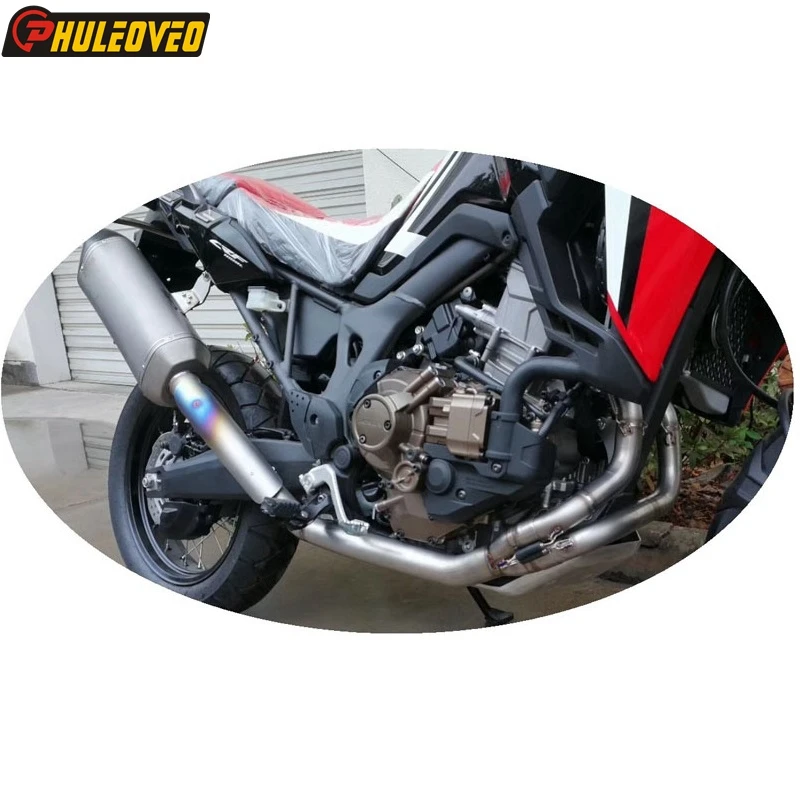 

Titanium Alloy for Honda Africa Twin CRF1000L 2016-2019 Motorcycle Exhaust Full System with Muffler Escape Header Front Pipe