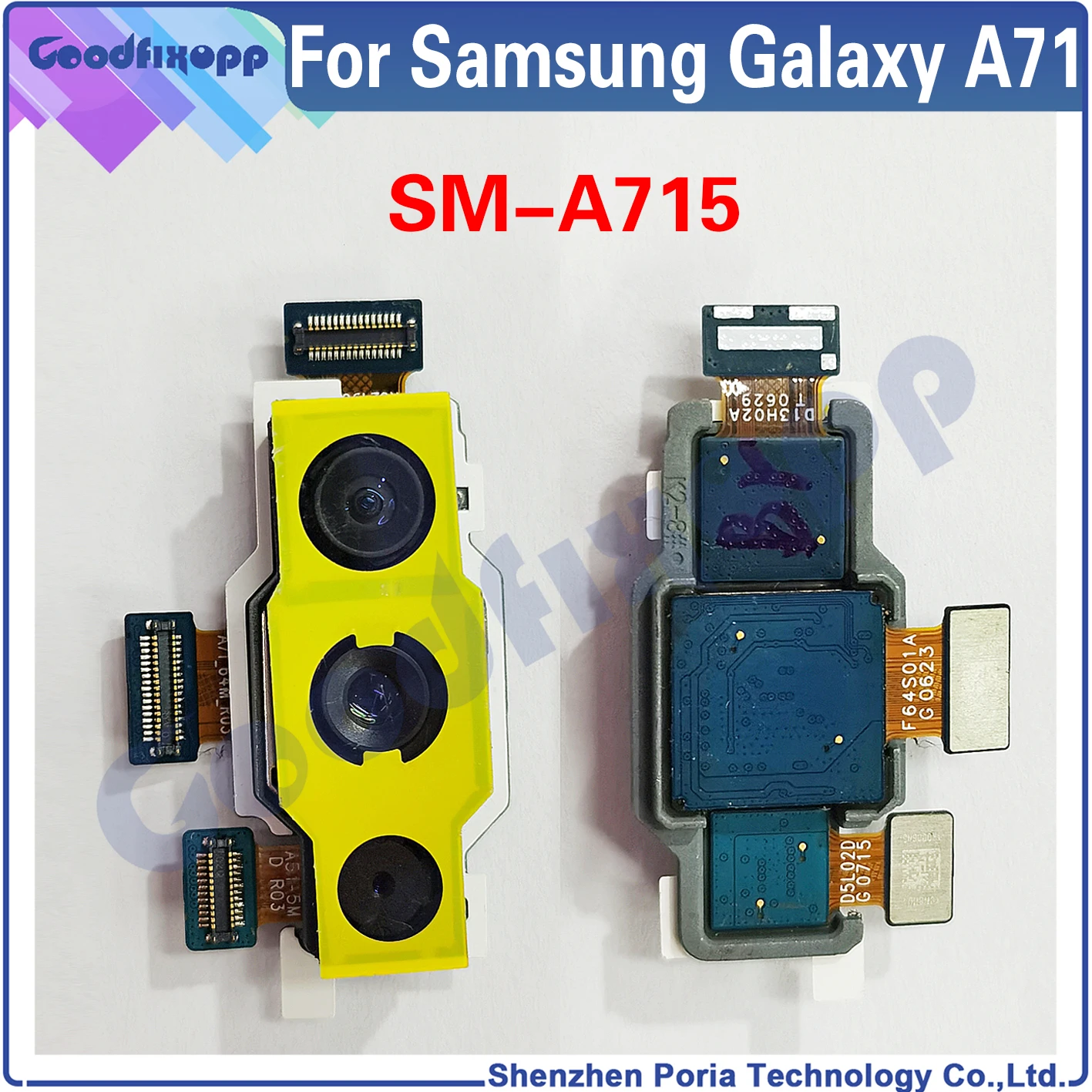 For Samsung Galaxy A71 SM-A715 A715F A715F/DS A715F/DSN A715W A715X A715 Phone Rear Camera Modules Back Camera Big Camera