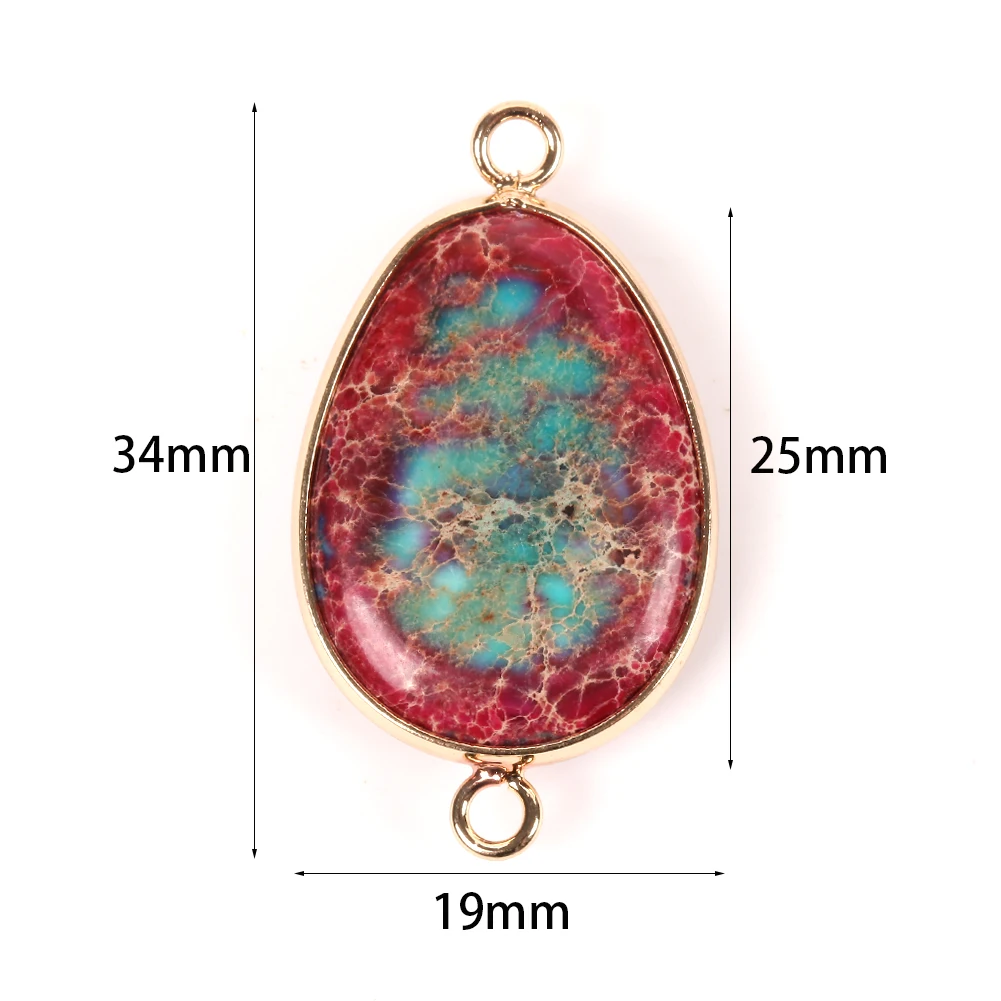 Natural Stone Pendants Drop Shape Triangle Pendants For Jewelry Making Diy Crafts Bracelet Necklace Handmade Accessories 25*21mm