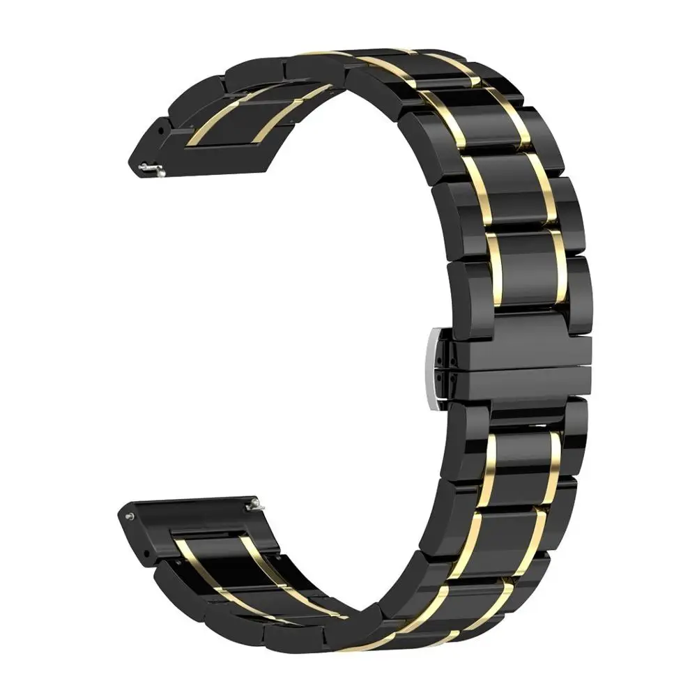 20MM 22MM Ceramic Straps For Xiaomi AMAZFIT Stratos 3 2 S/GTS/GTR 42MM 47MM /Pace/Bip Watchband Smart Watch Accessories Correa