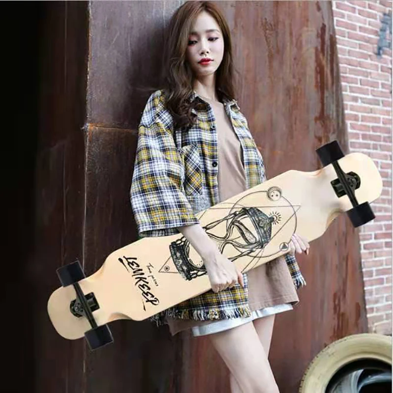 Entry-level Youth Skating Scooter Practice Maple Skateboard Extreme Sports Men and Women Double-sided Children Long Board