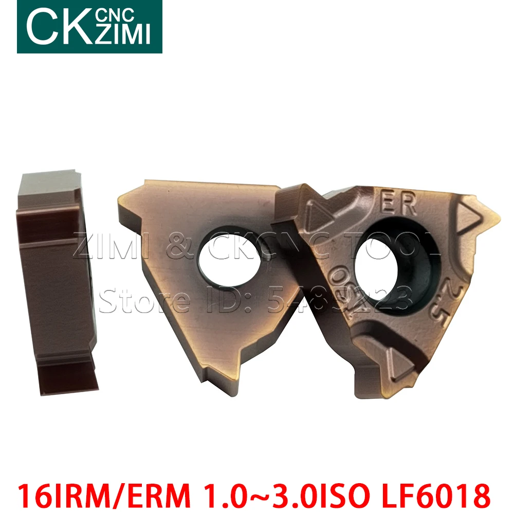 16IRM 16ERM 1.0ISO 1.5ISO 2.0ISO 3.0ISO LF6018, إدراج خيط كربيد الصلب التنغستن CNC أدوات القطع أداة تحول