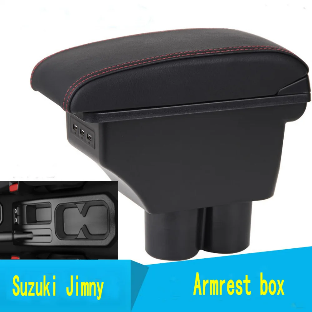 

For Suzuki Jimny Armrest Box Retrofit Parts Center Console Special Storage Space Car Elbow Rest with USB