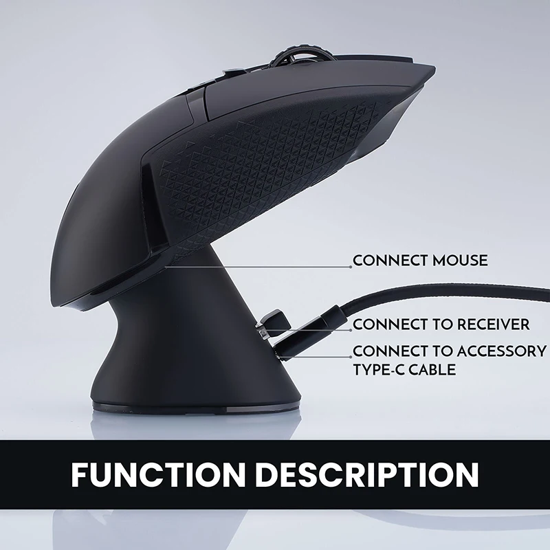 Imagem -04 - Base de Doca de Carregamento sem Fio Mod Rgb para Logitech g Pro x Superlight G502 x Plus G903 G703 Electronic Sport Gamer