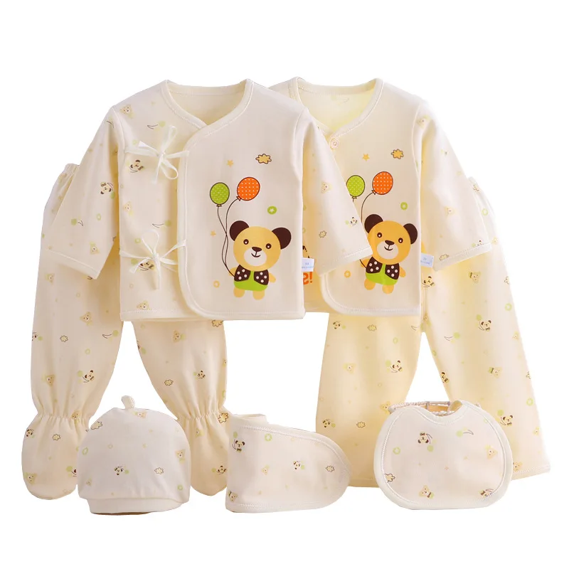 

0-3M Newborn baby clothes sets pure cotton underwear just Infant baby clothing 7 seven-piece suits spring,autumn/summer seasons