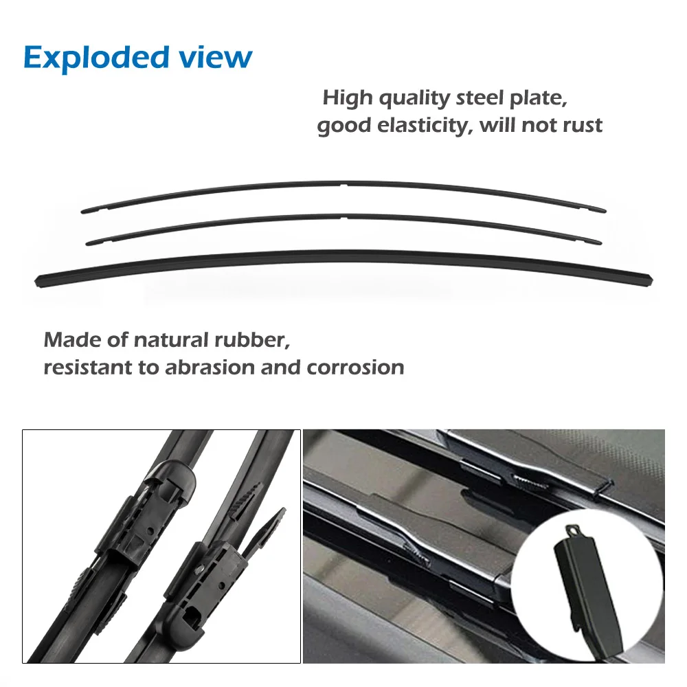 MIDOON Wiper Blades for Mercedes Benz GL Class x164 x166 GL 350 400 450 500 550 63 AMG BlueEFFICIENCY