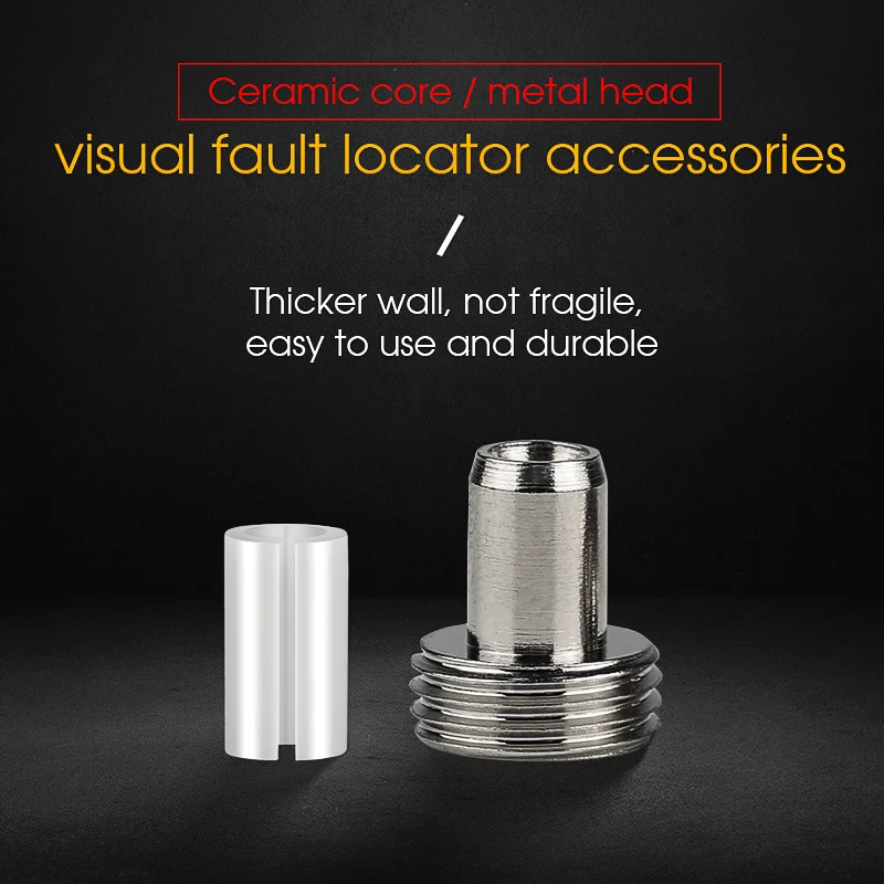 7mm Fiber Optic Laser Source Visual Fault Locator Ceramic insert Ceramic sleeve metal ceramic pipe joint