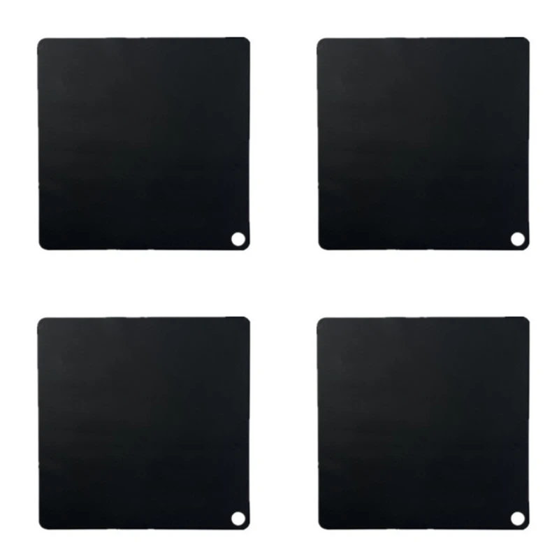 M2EE 4ชิ้นหม้อหุง Induction Protector Mat Stovetop เตาครอบคลุมซิลิโคน Pad ป้องกันลื่นสำหรับห้องครัว