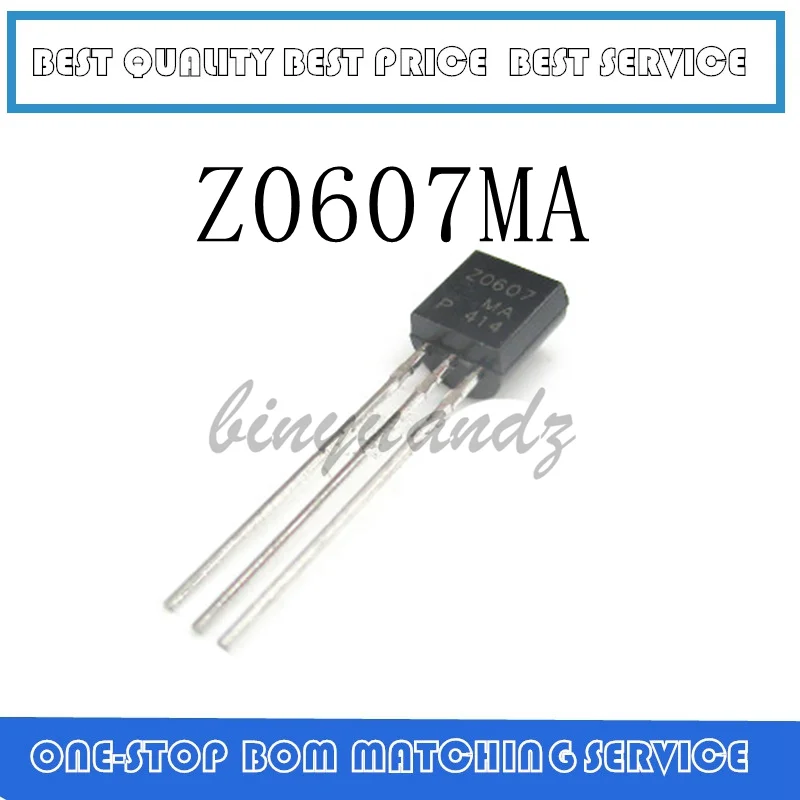 50 قطعة ~ 100 قطعة Z0607 Z0607MA التيرستورات 0.8A/600V إلى-92