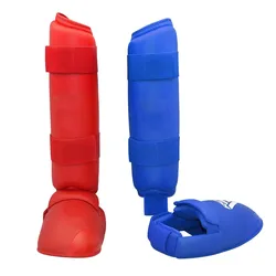 Karate Uniform Gloves Adult Children Shank Support Equipment Shin Knee Foot Hand Guard Leather Belt Boxing Martial Arts Gear