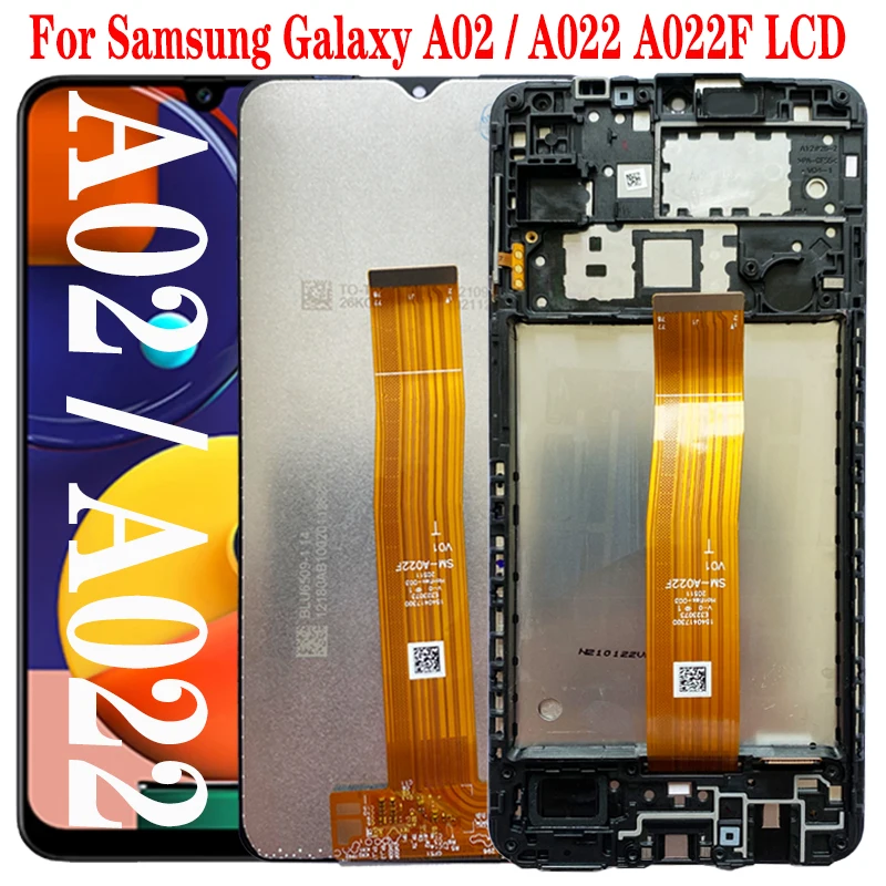 

NEW For Samsung A02 SM-A022 A022m LCD Display Touch Screen Digitizer 6.5''With Frame SM-A022FN/DS SM-A022F/DS SM-A022G/DS