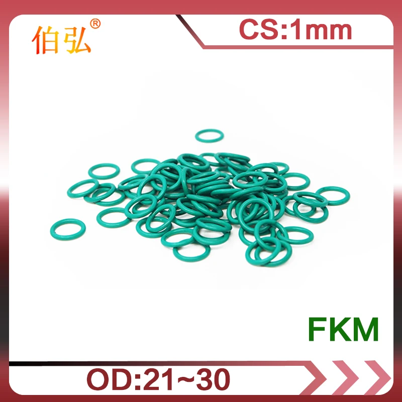 

Fluororubber O-Ring 5PCS/lot FKM Sealing CS 1mm OD21/22/23/24/25/26/27/28/29/30mm O-Ring Seal Gasket Ring