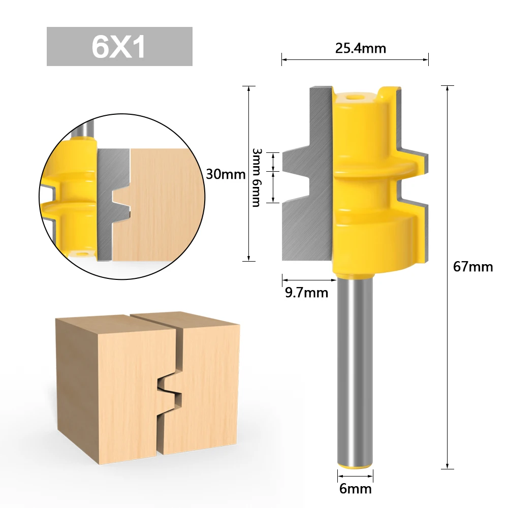 Glue Joint Router Bit - Medium Reversible - 1/4\