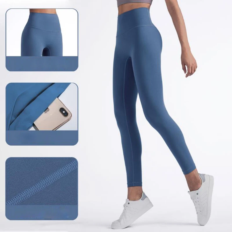 Vnazvnasi Hot Sale Fitness Female Full Length Leggings 11 Colors Running Pants Formfitting Girls Yoga Pants Sports Pants