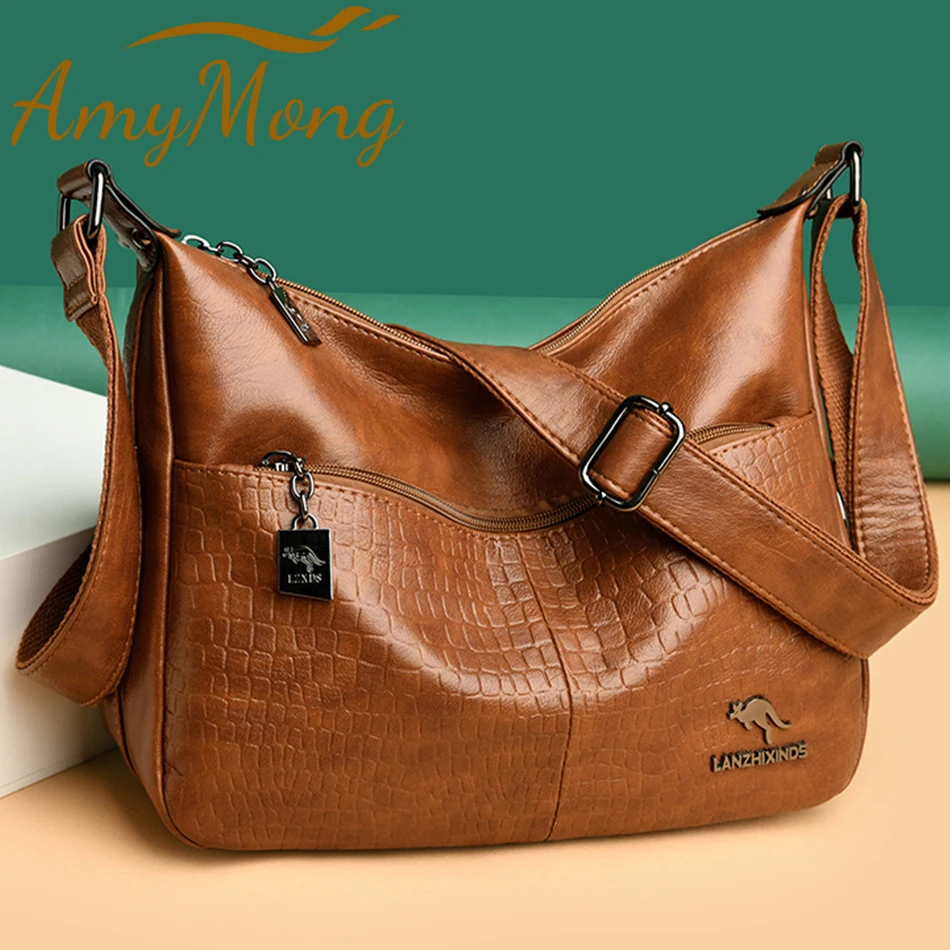 

Luxury Designer Handbag Purses High Quality Leather Crossbody Messenger Bags for Women 2024 New Shoulder Bags Ladies Sac A Mian