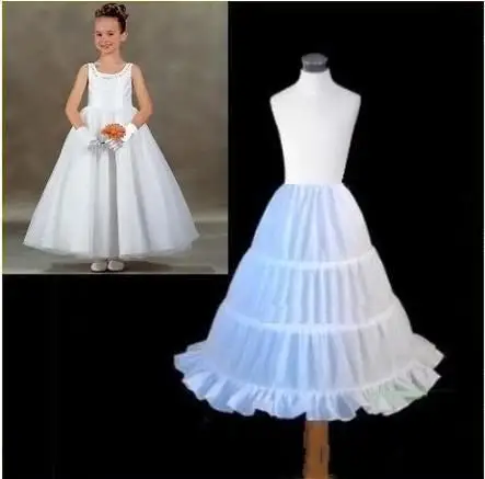 Saias A Line Tutu para meninas, Anágua barata para crianças, Vestidos de roupa íntima, Vestidos de casamento Acessórios