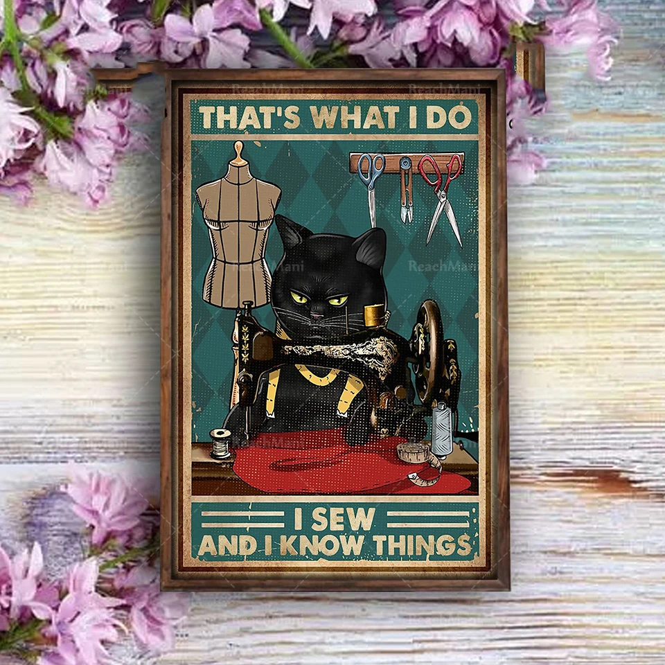 Funny dog, cat animal poster wall art print home decor poster