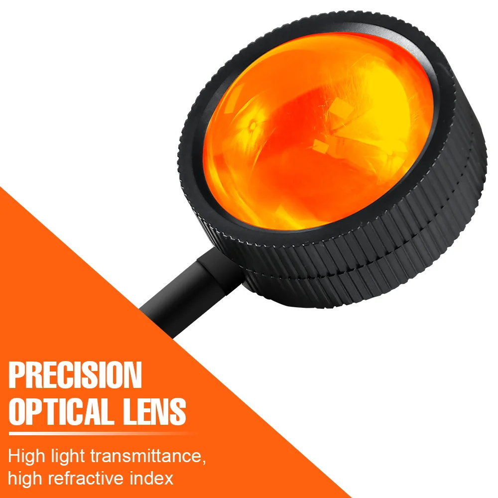 LED Sunset Light Rainbow 5V Projection Lamp USB Colorful Light Bulb LED Neon Night Lamp Decoration Bedroom Atmosphere Lighting